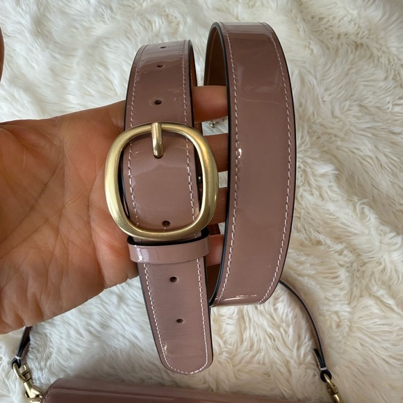 Limited Rare Coach Tabby Bag 26 in Cappuccino Shimmering Pink Patent Leather - Picture 13 of 13
